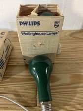 Lot of 4 Philips/Westinghouse 100 Watt Green ...