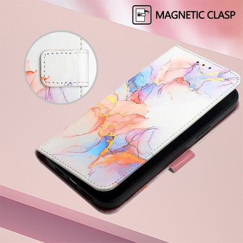 Flip Leather Case For Google Pixel 9 Pro XL/7A/8A/9A Glossy Marble Wallet Cover - Picture 23 of 96
