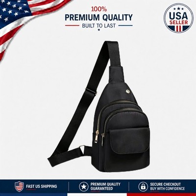 Elegant Water-Resistant Sling Bag for Women and Men - Perfect for Travel & Hikes