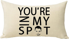 You'Re in My SPOT Lumbar Throw Pillow Cover 12X20, Rectangle Farmhouse Cushion D