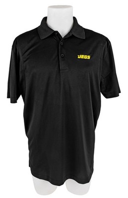 JEGS Apparel and Collectibles Micropique Polo Shirt [2X-Large, Black]