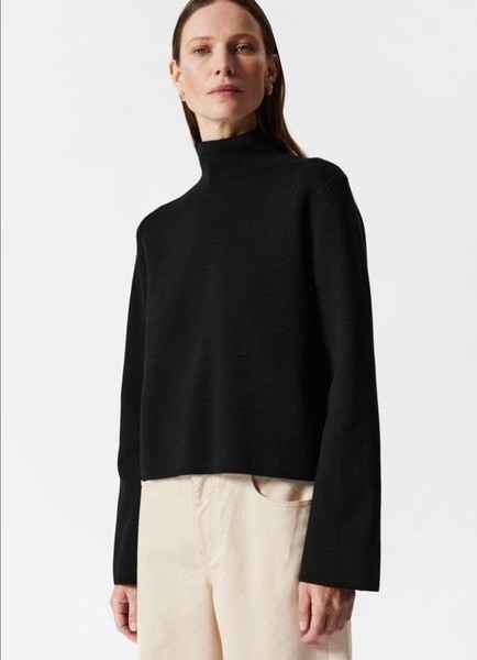 Women & Other Stories Sweater Black Viscose 38 / M #3IEQ