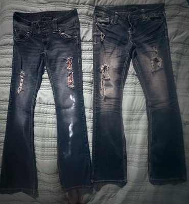 2 Pairs Of Twenty One Black By Rue 21 Women s Size 3/4