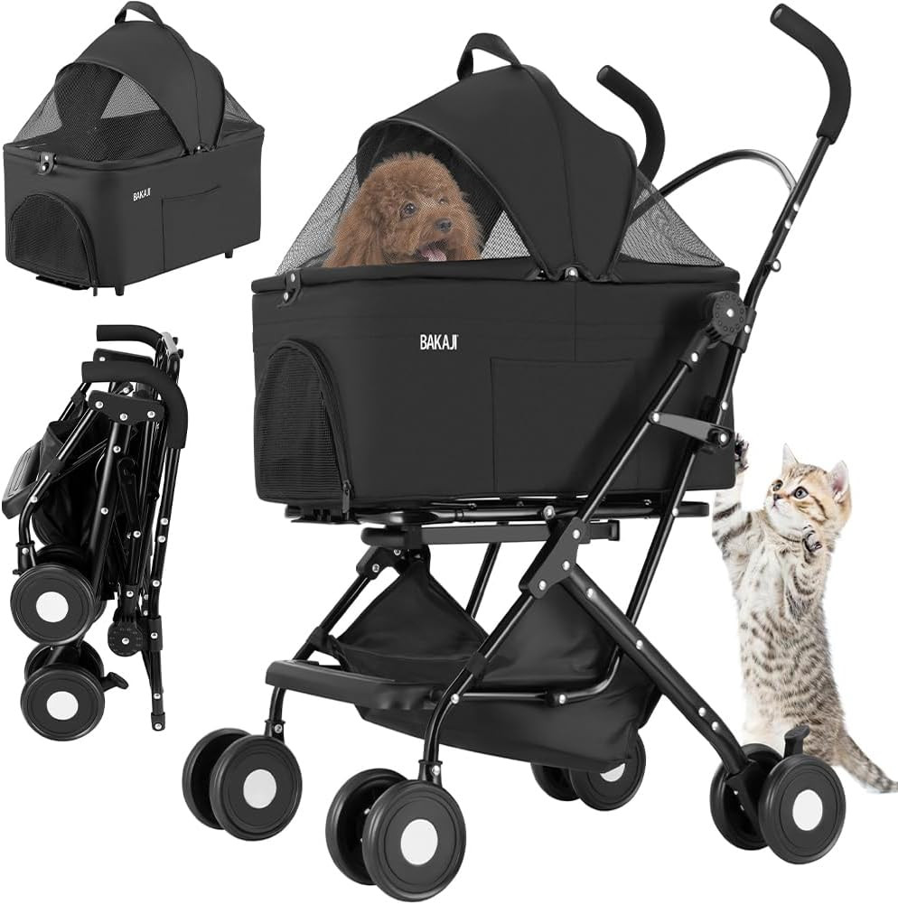 Passeggino Cani Grandi 2 in 1 Pieghevole - Libertà Senza Limiti 40kg