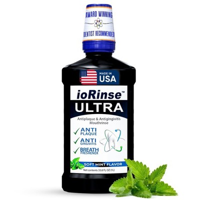 ioRinse Ultra Periodontal Rinse & Gum Mouthwash, Alcohol Free Mouth Rinse for...
