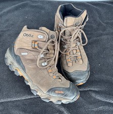 Oboz Mens Bridger B-DRY Waterproof Hiking Boots Brown/Orange Size 10