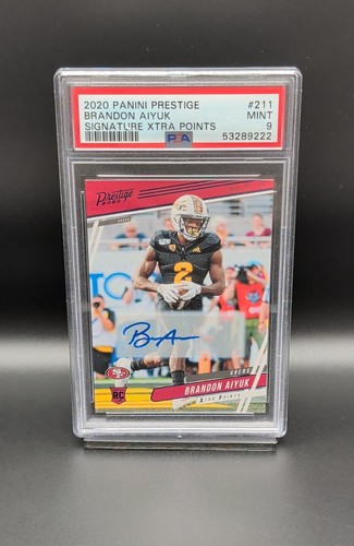 Brandon Aiyuk [Xtra Points Signature] #211 2020 Panini Prestige card