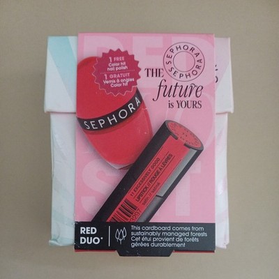 Sephora Red Duo Lippenstift und Nagellack NEU Geschenkset Nagellack Make Up