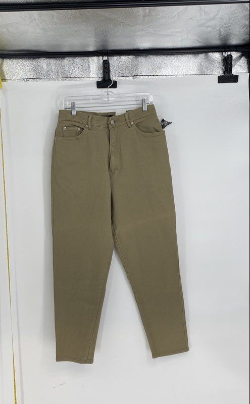 Gloria Vanderbilt Womens Sage Green Denim Contour Fit Tapered Jeans Size 16