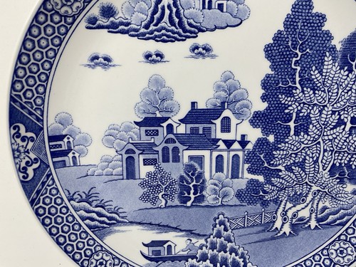 Spode The Willow Pattern Series Forest Landscape Plate Superb Condition 21.5cm - Picture 4 of 9