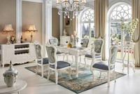 Barock Esstisch Tisch Gruppe Esszimmer Wohnzimmer Garnitur Echtholz Design