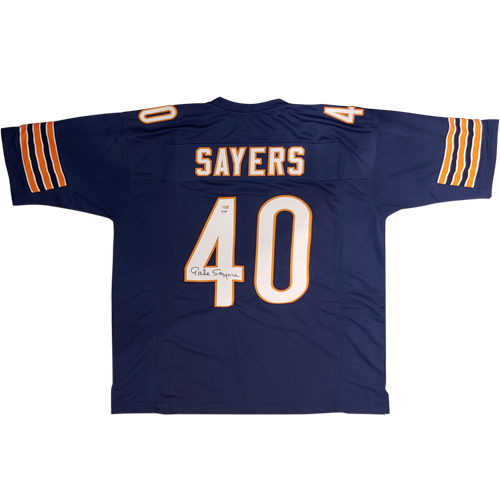 Gale Sayers Autographed Signed Chicago Bears (Blue #40) Custom Jersey - JSA 