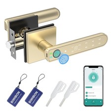 Fingerprint Door Lock, 5 in 1 Finger Print Door Knob with Smart APP/Fingerpri...