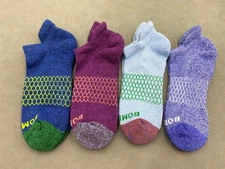4 Pairs 4 Colors Bombas Honeycomb Women Solid Ankle Sock Size M