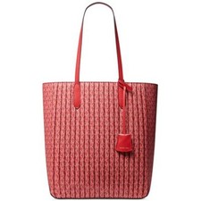 NWT Michael Kors Women Sinclair Large North South Shopper Tote Crimson OS