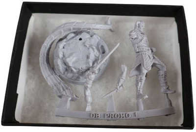 Elder Scrolls Call to Arms Dragonborn Triumphant Promo Resin Mini Boxed NM