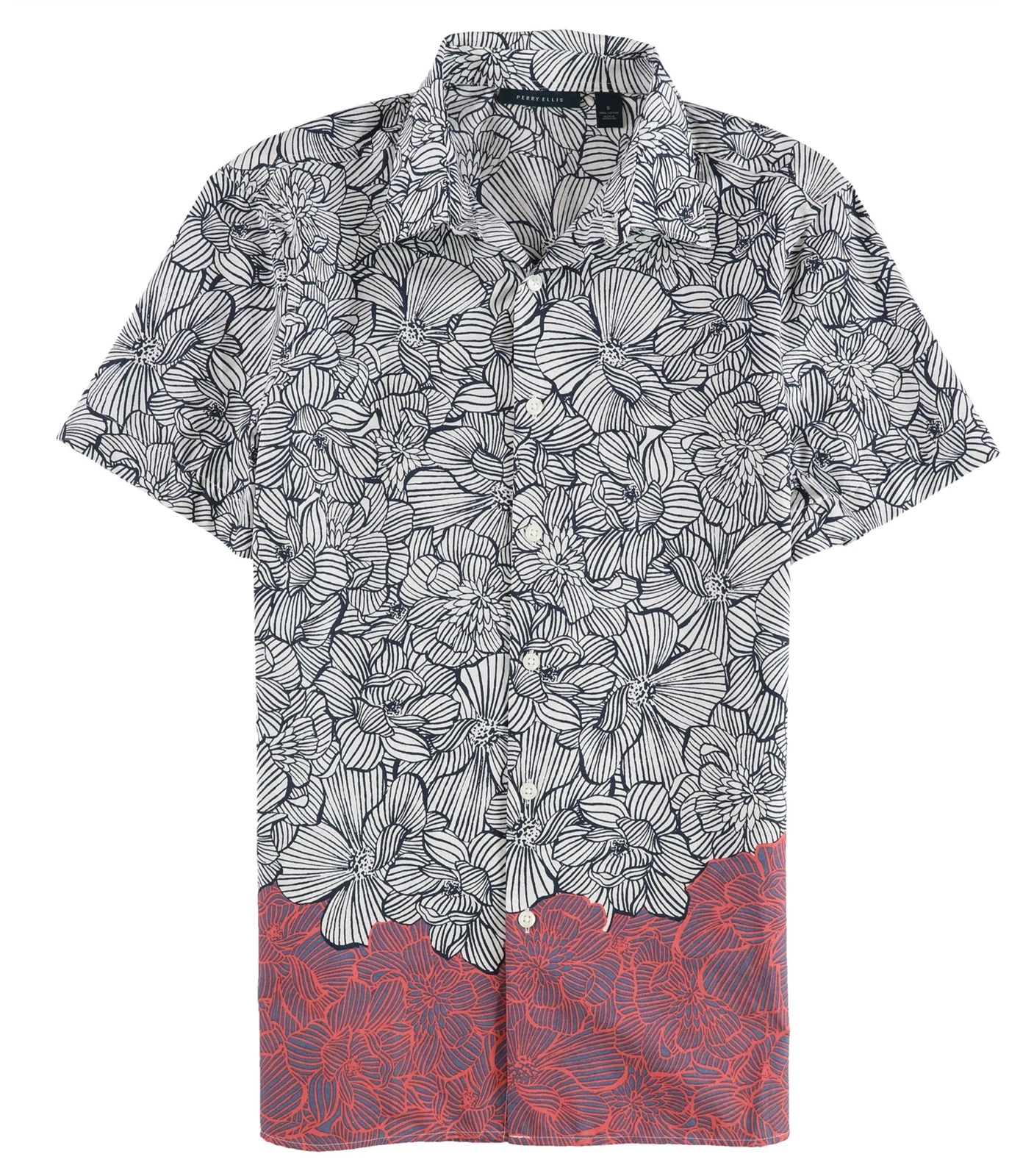 Perry Ellis Mens Luau Flower Button Up Shirt, Multicoloured, Small
Opens in a new window or tab