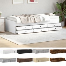 Ausziehbar 2-in-1 Tagesbett mit 6 Schubladen Schlafsofa Sofa Bett Gästebett 