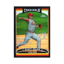 2006 Topps Chrome Scott Rolen Black Refractor Autograph #141/549 (Steiner CX)