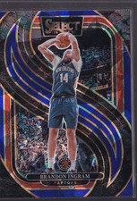 2024-25 Panini Select #162 Brandon Ingram Blue Cracked Ice Prizm