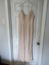 Eliza J Blush Lace Midi Dress Size 10 – Prom, Wedding, Special Occasion