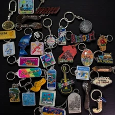 Vintage Collectable Travel Keychains Lot Of 33.         (64)