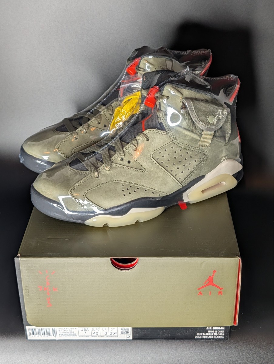 Size 7 - Jordan 6 Retro x Travis Scott Mid Olive for sale online Size 7 - Jordan 6 Retro x Travis Scott Mid Olive for sale online