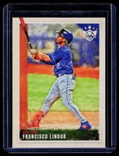 2022 Panini Diamond Kings #32 Francisco Lindor Artist's Proof Blue