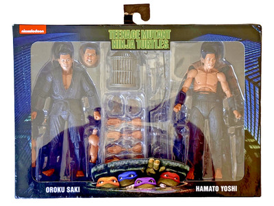NECA Teenage Mutant Ninja Turtles Shadow Warriors O Saki vs H Yoshi Figures