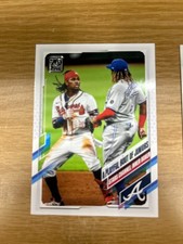 Ronald Acuna 2021 Topps #61 w/ Guerrero Juniors! 2 Card Min! Read Description!