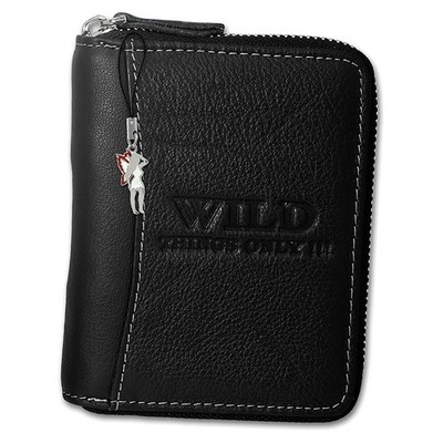 schwarz Leder mittel 10x12x2cm Wild Things Only Herren OPJ108S