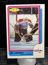 Al Jensen #135 1986-87 O-Pee-Chee Washington Capitals