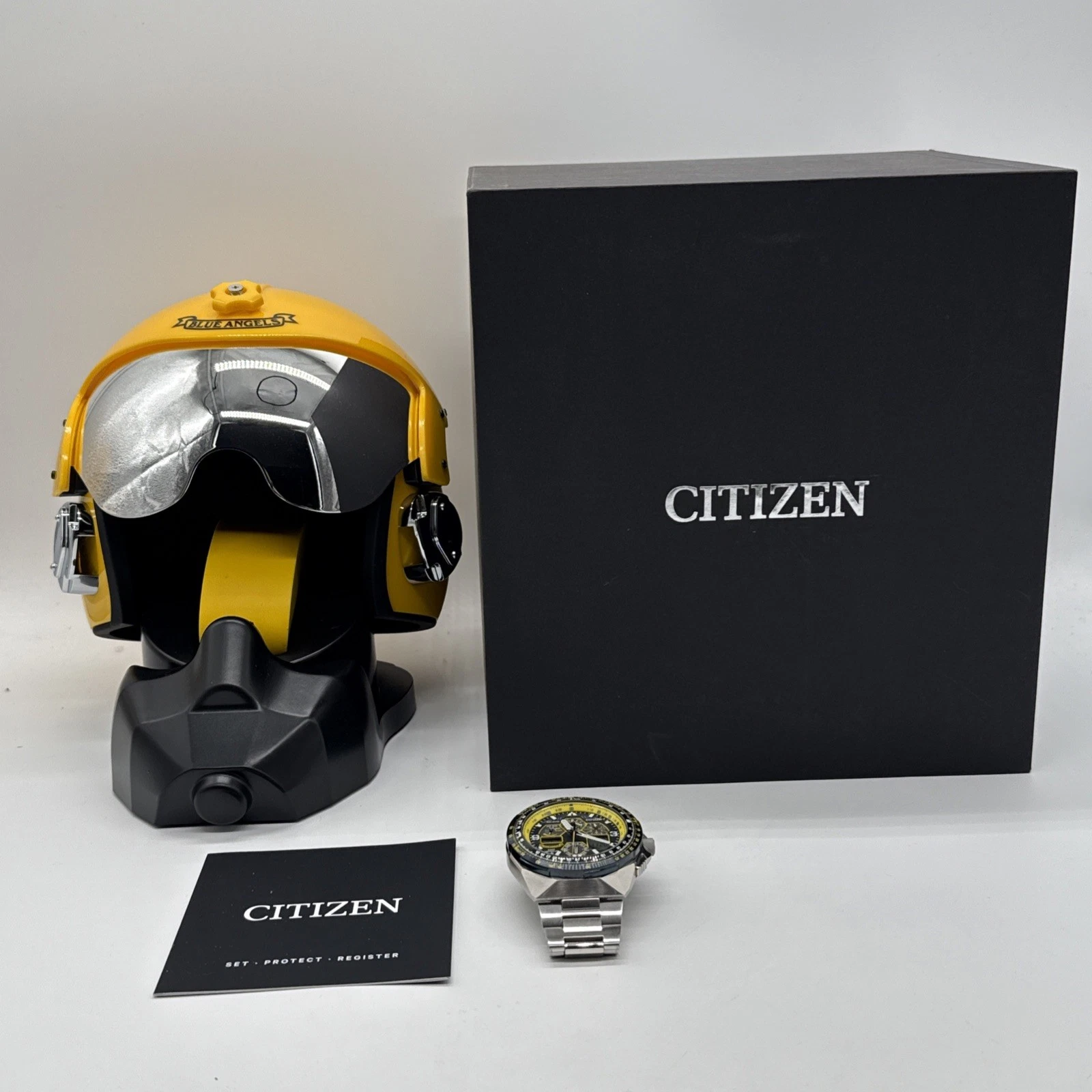 Citizen Eco-Drive Mens Promaster Skyhawk Blue Angels Chrono Watch JY8125-54L