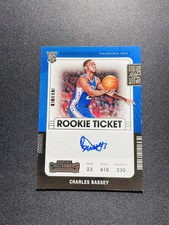 2021-22 Panini Contenders Rookie Ticket Autograph Charles Bassey #139 RC XV44