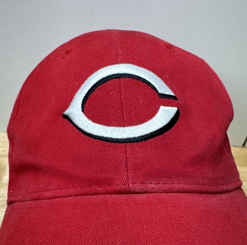 Cincinnati Reds Vater Mütze Fan Favorit rot Strapback einfaches Logo Baseball - Bild 2 von 12