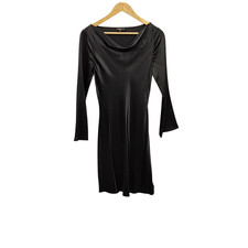 Quince Black Basic Sleeved Dress XS
