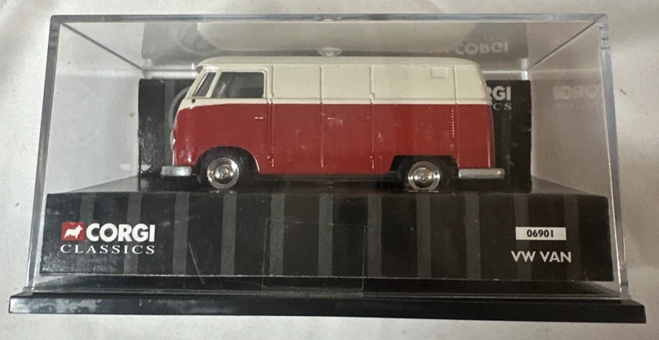 Set of 3 CORGI CLASSICS 1:43 PORSCHE 356, VW Van, Jaguar E Type Open Top (Y11) - Image 3 of 4