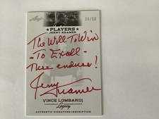 JERRY KRAMER 2011 Leaf Vince Lombardi Legacy Red Autograph 36/50