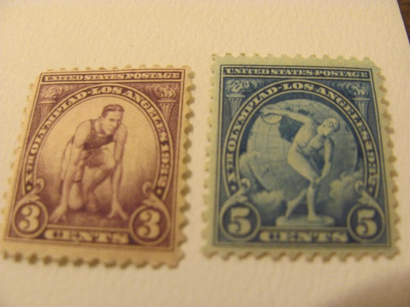 US Stamps # 718 & 719 mnh 1932 rotary stamps