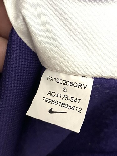 Nike NFL Minnesota Vikings Sideline pullover Performance Hoodie Men’s S Purple - Picture 12 of 12