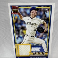 Topps 2026 Relic Jacob Misiorowski #91R-JMI Brewers Rookie Memorabilia