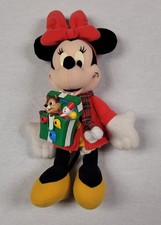 Fisher-Price 2001 Disney Minnie Mouse "Holiday Friend" Musical Plush Works Read