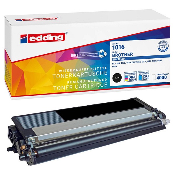 Edding EDD-1016 Schwarz Toner Kompatibel Zu Brother TN-325BK-image