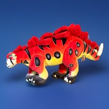 Melissa  Doug Red Yellow STEGOSAURUS Dinosaur Stuffed Plush Large 31  X 17  