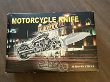 Vintage Motorcycle Bronze Pocket Knife NO.PK 6001 In Original Box