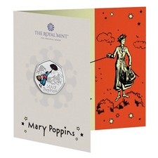 2025 Mary Poppins Brilliant Uncirculated Colour 50p Sealed Royal Mint Pack