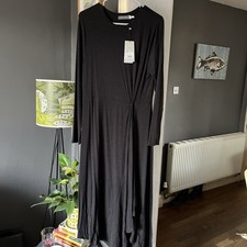 Mint Velvet Drape Front Twist Jersey Dress - Size. Brand New with Tags