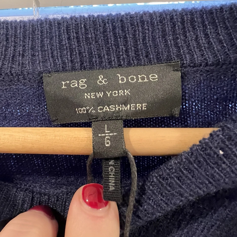 NWT Rag & Bone Cashmere Sweater Peter Size Medium $465 - Image 4 of 4
