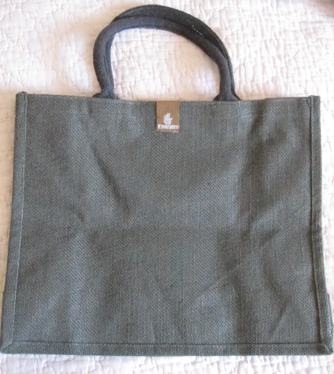 New-EMIRATES FIRST CLASS-Woven Tote Bag, Womens Pyjamas & Slipper/Eye-Mask Set!