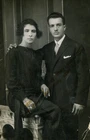 #65881 THESSALONIKI Greece 1920s. Couple. Photo PC size RPPC